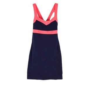 Xhilaration Bandage Bodycon Dress Size S Small Navy Blue Peachy Pink Mini